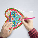 DIY Diamond Painting LED Light Love Heart Embroidery Night Lamp Home Decor