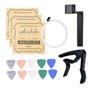 Ukulele String, Picks, String Peg Winder And Capo Ukulele Repair Tool Parts