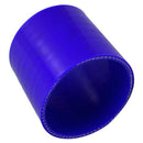 76mm 3 inch 3 Ply Straight Silicone Hose Tube Joiner Coupling Blue