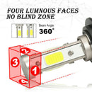 X6 4-Side H11 H8 H9 LED Headlight Kits 220W 32000LM Bulbs High Power 6000K
