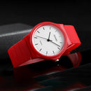 Skmei Casual Fashion Ladies Quartz Watch Simple Design Pu Strap 30 Meters W P4N7