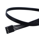 1 To 5 4-Pin PWM CPU Fan HUB Cooling Splitter Adapter Braided Power Cable 40c JR