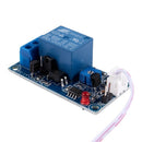 DC 12V Photoelectric Switch Sensor Relay Module 50mmx25mm w 2 Cable S3J6