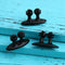 8Pcs Car Interior Clip Earphone Cable Clip Arrangement Panel Clamp(Black)