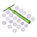 20 Discs Aluminium Alloy Rotary Polymer Gun Cake Modeling Tool Sugarcraft Kit