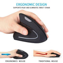 Ergonomic Mouse Vertical Wireless Left Hand USB Optical Mouse Gamer Mause For PC