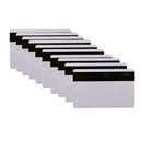 10pcs PVC PLASTIC BLANK WHITE CREDIT CARD 30 MIL With Loco Magnetic_Stripe C7H1