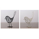 Modern Iron Hollow Out Bird Ornament Metal Craft Desk Home Room Decor Black