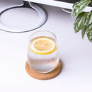 Cork Coasters with Lip for Drinks Absorbent Thick Rustic Saucer with Holder