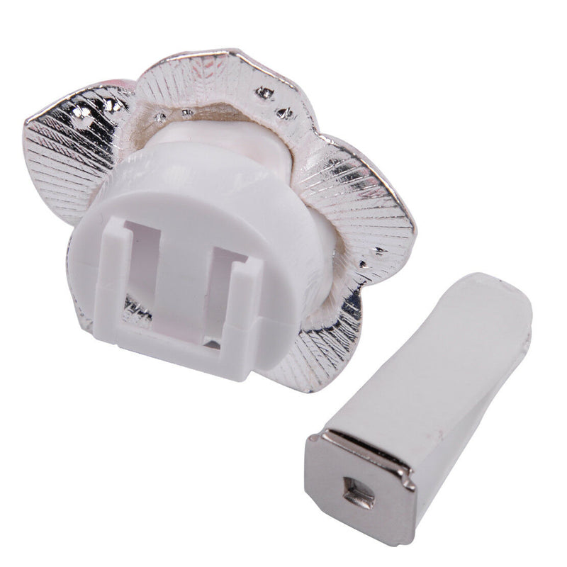 2Pcs PINK Rhinestone Flower Clip Auto Car Air Vent Perfume Freshener Universal