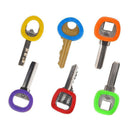 32Pcs Candy Color Hollow Silicone Key-Cap-Covers Topper Keyring Circle Holder