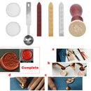 Wax Seal Stamps Wooden Handle Sealing Wax  Letter Decoration (Love Wedding) A