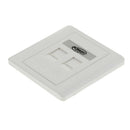 RJ45 RJ11 Face Plate Wall Socket Ethernet Single Gang 2 Ports with Keystones
