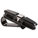 Universal Black Car SUV Sun Visor Glass Sunglass Card Ticket Holder Clip Holder