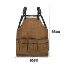 Multifunction Apron Collector Waxed Canvas Work Apron Unisex Waterproof P0N9