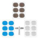 3 Sets Drum Damper Pads Silencer Drum Kit Tool w/ Drum Tuner for Drummer