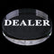 Acrylic Poker Dealer Button Poker Game Pressing Poker Cards Game Guard 56mm