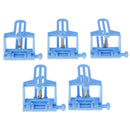 5Pcs Dental Disposable Blue Simple Denture Articulators For Dental Lab Tool