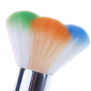 2Pcs Nail Art Dust Brush Remover Cleaner for Acrylic & UV Gel Nails with Sh