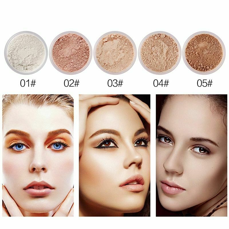 Niceface makeup loose powder smooth silky mineral waterproof brighten setti S1Q1
