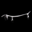 Nail Art Brush Pen Rack Ceramic Stand Holder Metal Dachshund Manicure HT MO