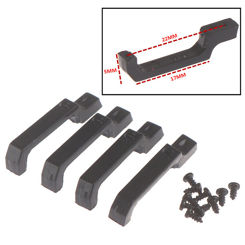 4PCS Black Door Handle  for 1/10 RC Crawler Axial SCX10 D90 Tamiya  OZ