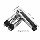 Set Of 14 430 Stainless Steel Tubes Cannoli Pastry Forms Molds-5 Inch