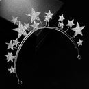 Star Bride Crown Headband Wedding Hair Accessories Bridal Jewelry Wedding D