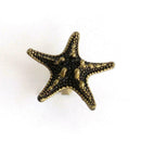 Bronze Starfish Pentagram Cabinet Knobs Furniture Drawer Pulls Closet Handl W6D3