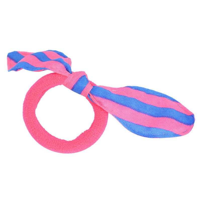 5PCS Rabbit Bunny Ear Ribbon Hair Band Wire Hair Bands Ribbon Dot Gum Headband Z