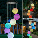 1pcs Hanging Solar Powered Color Changing LED Wind Chimes Lamp Garden Outdoor