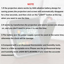Projection Weather LCD Digital Alarm Clock, Backlight LED Color Display