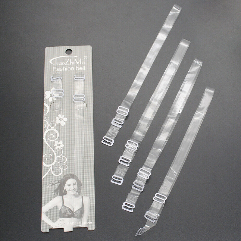 3-1s Women's Clear Invisible Transparent Adjustable Bra Straps See Through