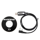 USB Programming Cable for Baofeng Walkie Long Distance Talkie Black