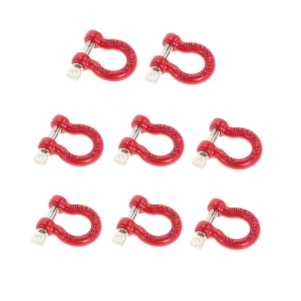 8x 1/10 Metal Front /Rear Bumper Trailer Hook Rescue Hook for  TRX-4