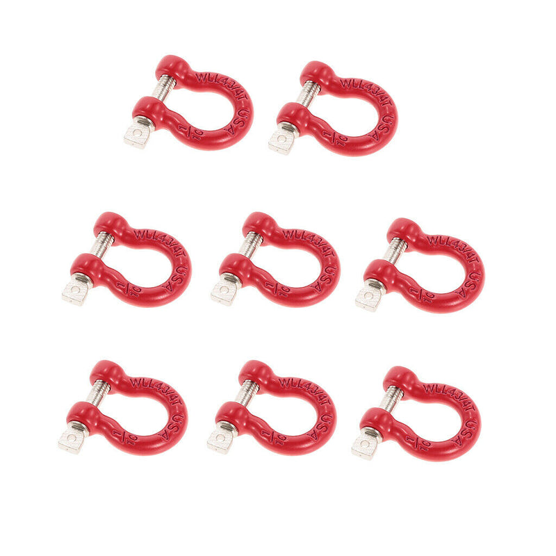 8x 1/10 Metal Front /Rear Bumper Trailer Hook Rescue Hook for  TRX-4
