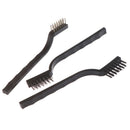 3x Stainless Steel Remove Rust Brushes Brass Wire Set Cleaning Tools Metal Clea@