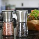 Ceramic Stainless Steel Mill Salt Pepper Manual Bottle Grinder Glass Bottle FT