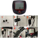 15-Functions Bicycle LCD Computer Waterproof Cycling Odometer Speedometer