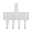 Plastic 4 Way Aquarium Oxygen Tube Fitting Splitter Manifold Tap Valve