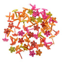 100pcs 7.5mm Mini Flower Brads Paper Fasteners for Scrapbooking Card Making