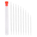 9X Steel Big Eye Collapsible Beads Needle Thread Sewing Needles Different SizeOZ
