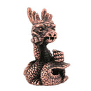 2Pcs Copper Chinese Twelve Zodiac Incense Stick Stand Burner Rat &Dragon