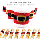 6pcs/lot Table Napkin Ring Tableware Dinner Santa Claus Cover Decor