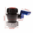 Ibc Tote Tank Ball Valve Drain Adapter 6.2Cm/2.44 Inch Coarse Thread Interf