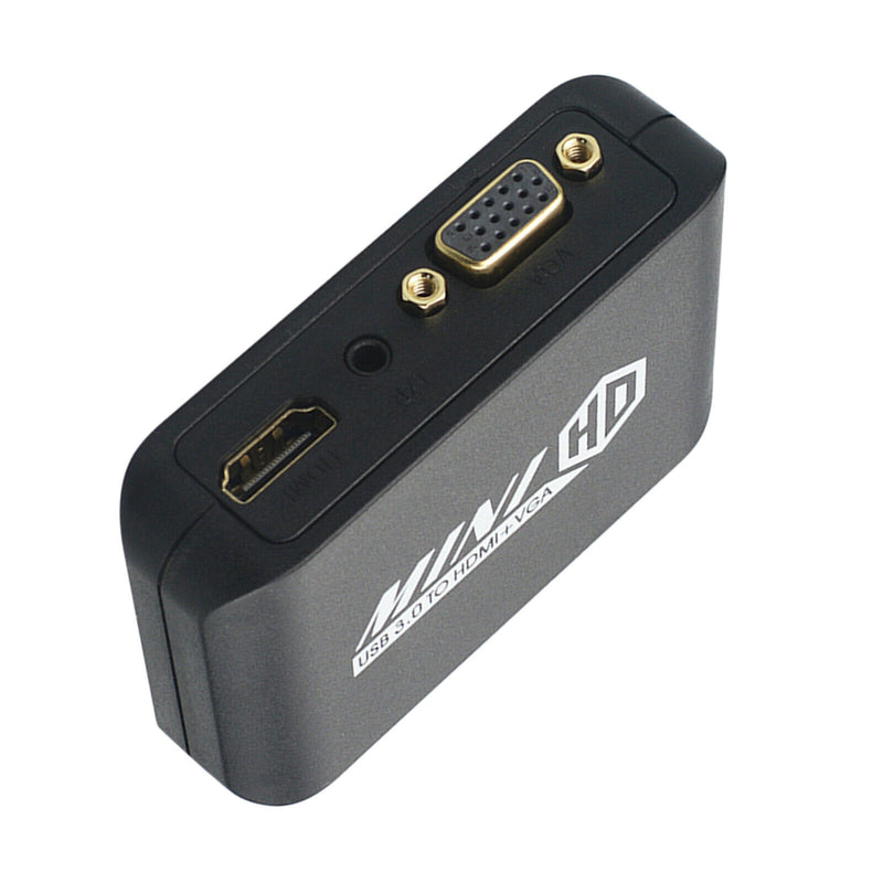 USB to HDMI VGA Adapter, USB3.0 Converter Full HD 1920x1080, Compatible with