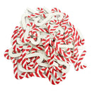 100x Wooden Candy Cane Walking Stick for Christmas Table Scatters Decoration