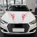 1 Pair Vinyl Car Stickers Dragon Totem Hood Bonnet Decals Styling Accessories