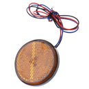 1Pc Motorcycle yellow round 24LED brake turn signal stop tail lights 3c