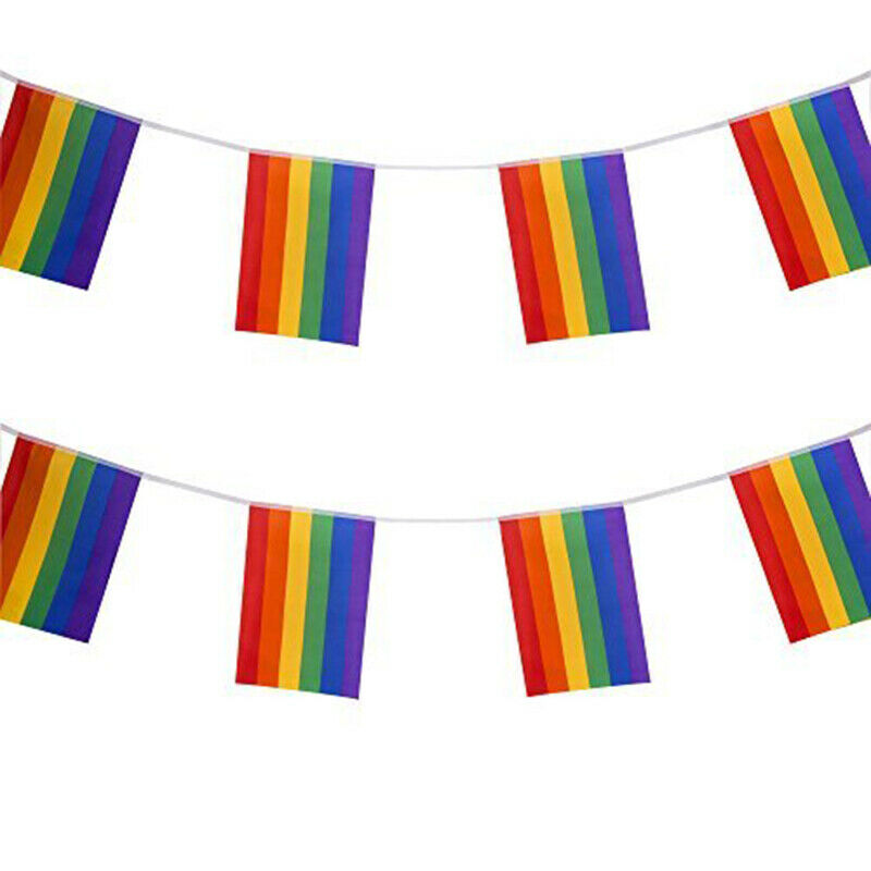 4X(5M Colourful Festival Bunting Flag 20 Flags Party Decoration Banner C3S3)